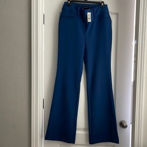 NY&C royal blue dress pants with flare, size medium tall, brand new with tags.